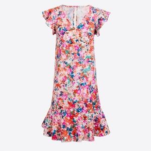 NWT J. Crew Floral Printed Pinafore Dress